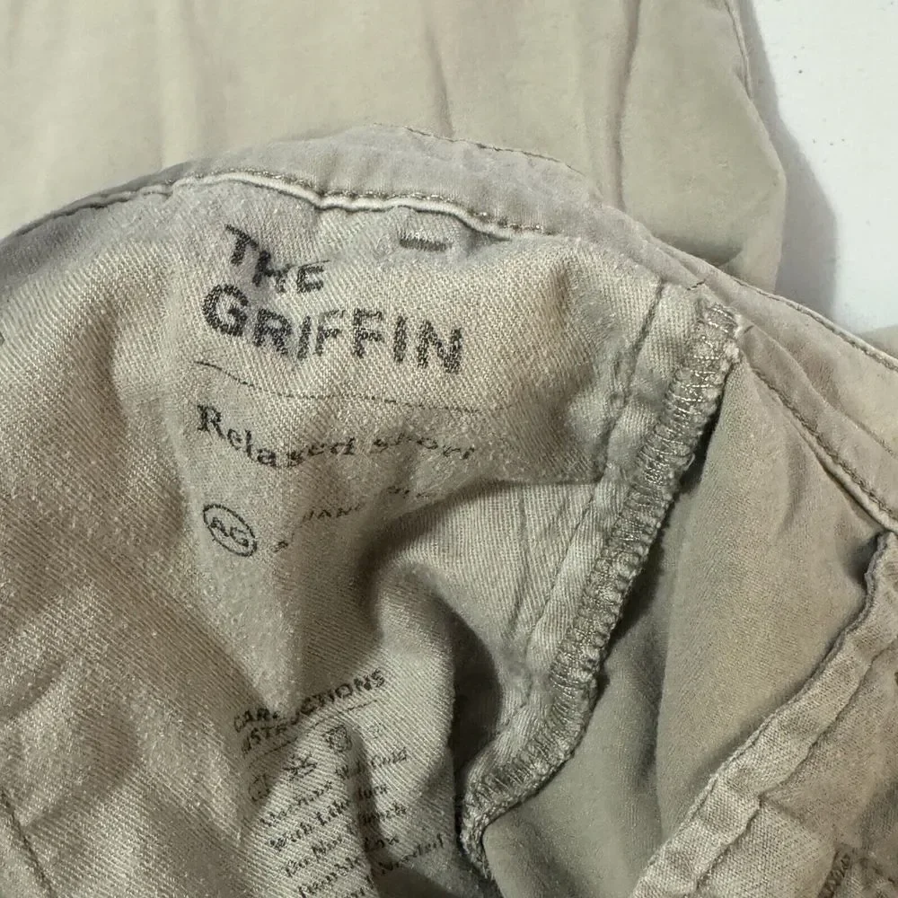 Adriano Goldschmied Shorts Mens 30R Khaki The‎ Griffin Relaxed AG Casual